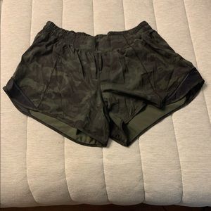 Lululemon Camo Hotty Hot Long Shorts